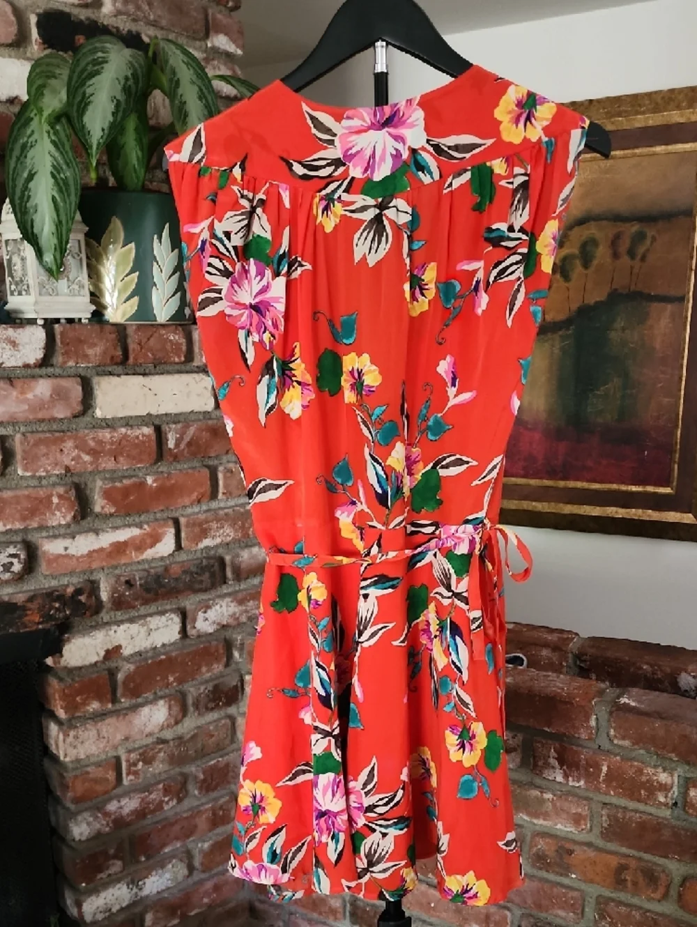 Anthropolgie Yumi Kim Red Floral Mini Dress - Picture 4 of 11